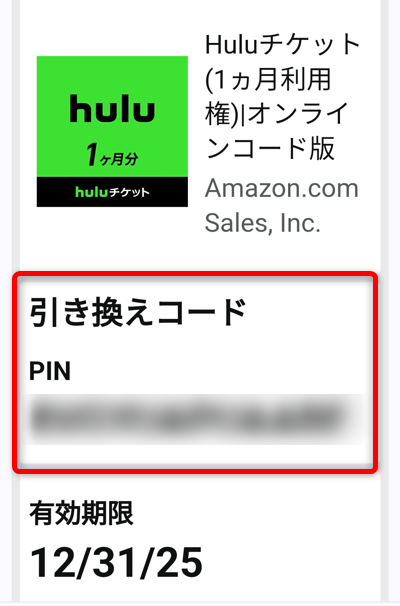 登録アドレスにPINコードが届く